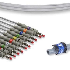 Welch Allyn Compatible Direct-Connect ECG Full-leadset, Banana
