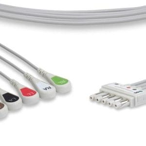 Spacelabs Compatible ECG Leadwire, 5-lead Snap
