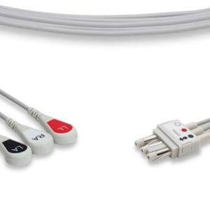 Spacelabs Compatible ECG Leadwire, 3-lead Snap
