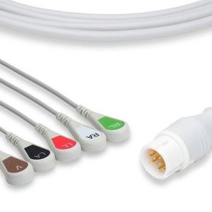 Philips Compatible Direct-Connect ECG Cable, 5-lead Snap