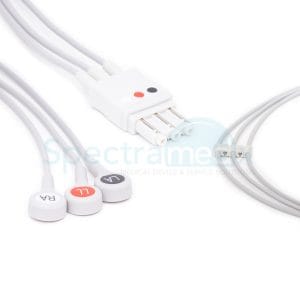 Philips Compatible ECG Leads, 3-lead Snap