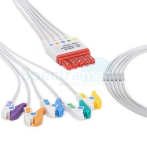 Philips Compatible ECG Leadwire, 5-lead (V2-V6) Grabber