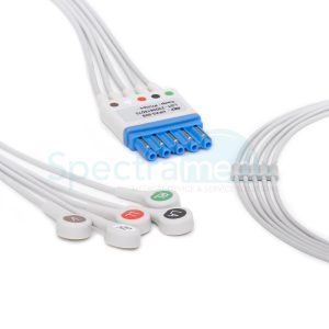 Philips Compatible ECG Leads, 5-lead Snap