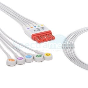 Philips Compatible ECG Leadwire, 5-lead (V2-V6) Snap