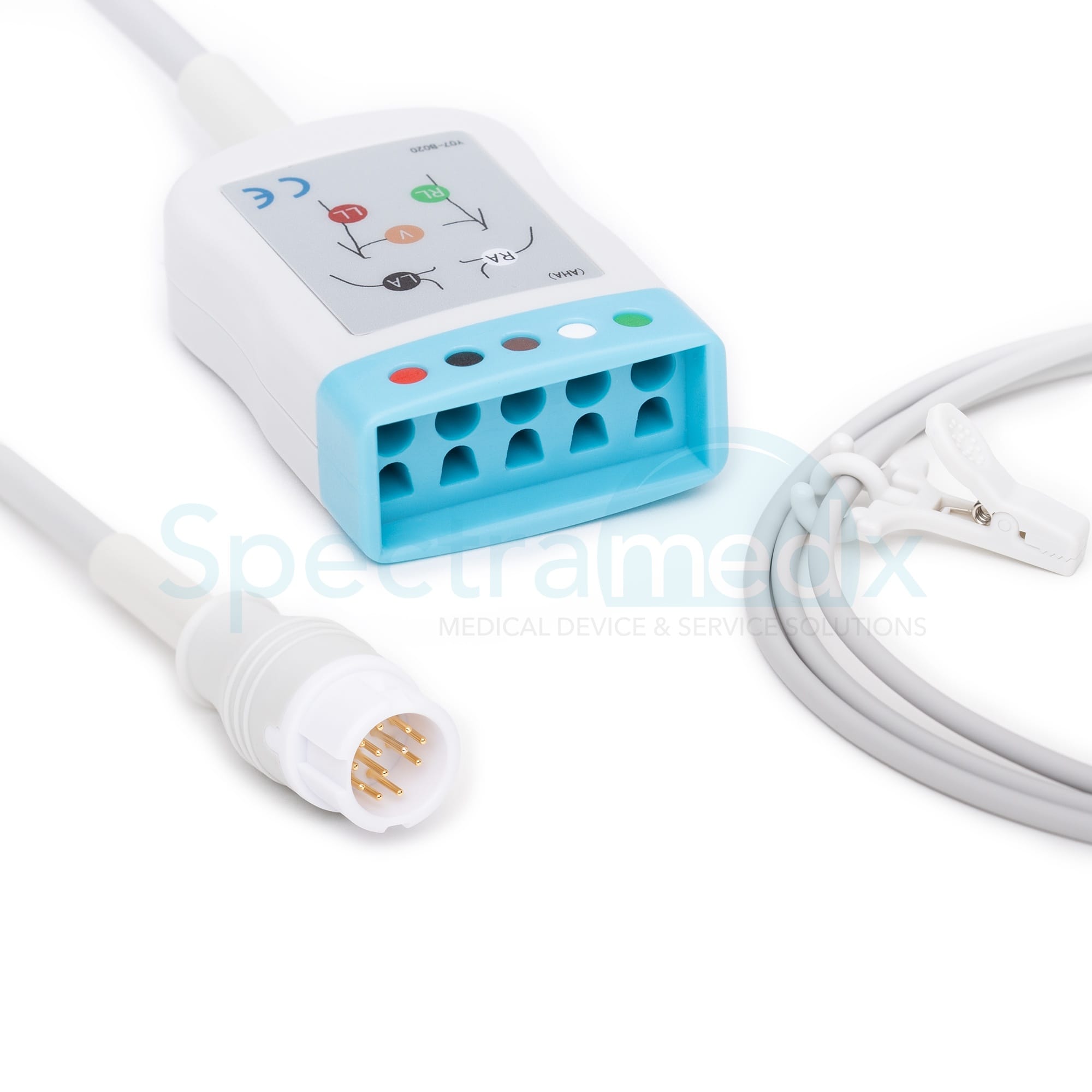 Philips 12-Pin 5-Lead ECG EKG Trunk Cable – For Agilent, Heartstart, Intellivue