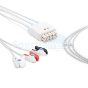 GE Healthcare Compatible ECG Leads, 3-lead Grabber