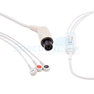 Zoll 3 lead ECG direct-connect cable, Snap